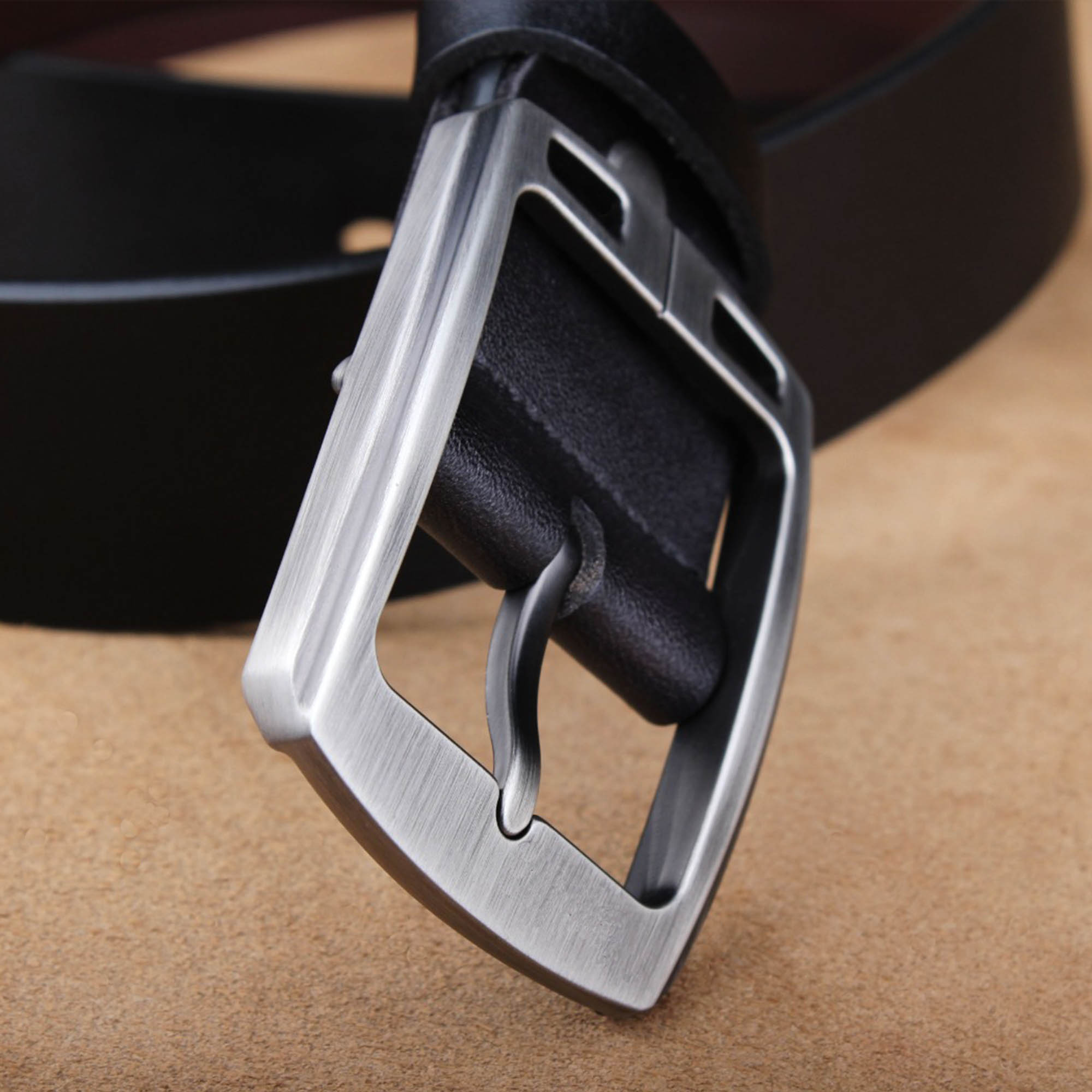 Personalized Perfection: Custom Laser Engraved Leather Belt Waist 36”